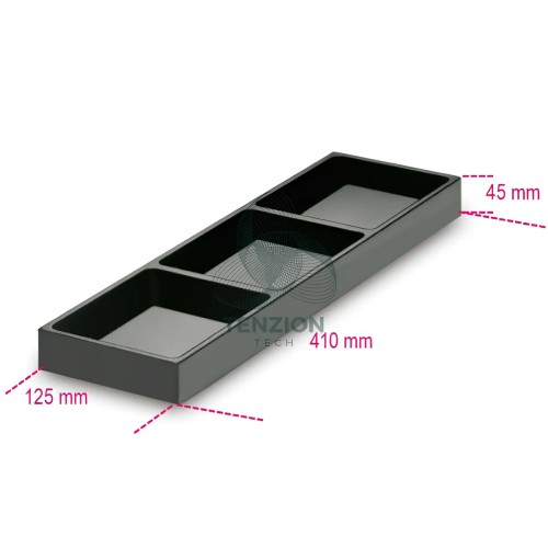 Termoformato Rigido ABS 3 Vaschette Portaminuterie Per Cassettiere Beta C04TSS-7 C45PRO 2.0