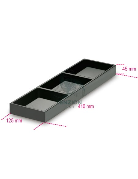 Termoformato Rigido ABS 3 Vaschette Portaminuterie Per Cassettiere Beta C04TSS-7 C45PRO 2.0