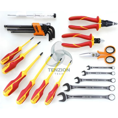 Assortimento 24 Utensili Per Elettricisti In Valigetta Tessuto Tecnico