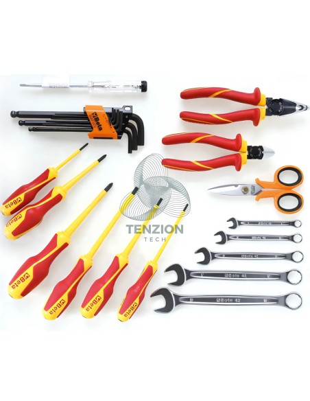Assortimento 24 Utensili Per Elettricisti In Valigetta Tessuto Tecnico