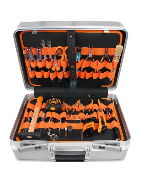 Assortimento 57 Utensili Per Elettronica Elettrotecnica In Valigia Alluminio