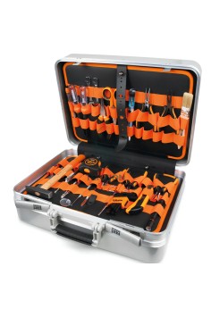 Assortimento 57 Utensili Per Elettronica Elettrotecnica In Valigia Alluminio 2