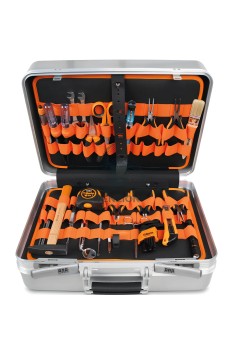 Assortimento 98 Utensili Per Elettronica Elettrotecnica In Valigia Alluminio