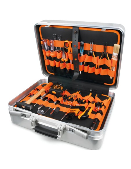 Assortimento 64 Utensili Per Elettronica Elettrotecnica In Valigia Alluminio