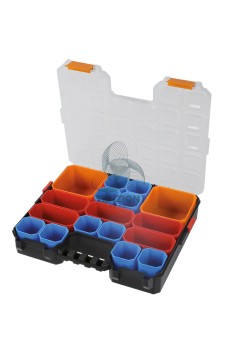 Valigia Organizer Con 17 Vaschette Portaminuteria Asportabili