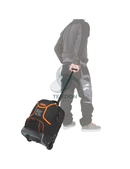 Assortimento 35 Utensili In Zaino Portautensili Tessuto Tecnico Con Ruote