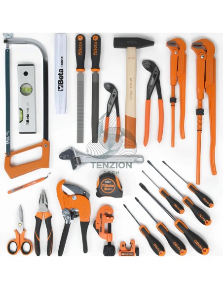 Assortimento 24 Utensili Per Manutentori Idraulica In Borsa Portautensili