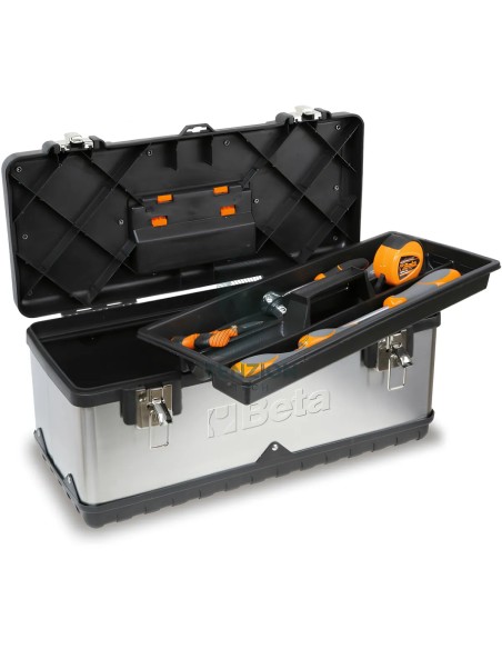 Assortimento 74 Utensili In Cestello Acciaio Inox Plastica Con Contenitore Asportabile