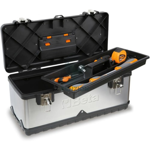 Cestello Lungo In Acciaio Inox Plastica Con Contenitore Asportabile