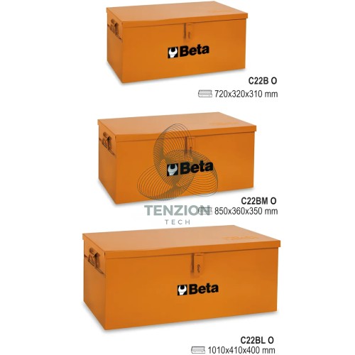 Baule Portautensili In Lamiera 850x360x350mm