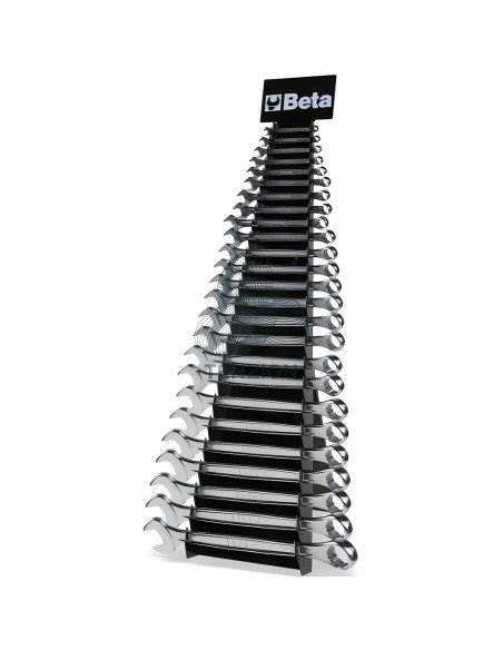 Set 25 Chiavi Combinate A Forchetta E Poligonale 6-32mm Su Supporto