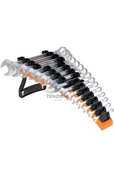 Set 15 Chiavi Combinate A Forchetta E Poligonale 6-24mm Su Supporto