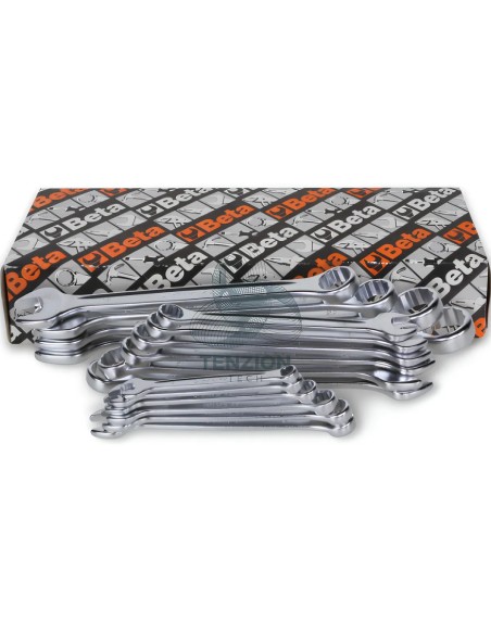 Set 17 Chiavi Combinate A Forchetta E Poligonale 1/4"-1.1/8"