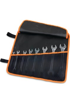 Set 8 Chiavi A Forchetta Doppia Cromate 6x7-20x22mm In Busta