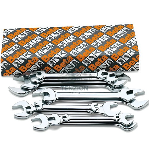 Set 12 Chiavi A Forchetta Doppia Cromate 6x7-30x32mm