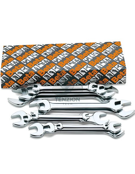 Set 12 Chiavi A Forchetta Doppia Cromate 6x7-30x32mm