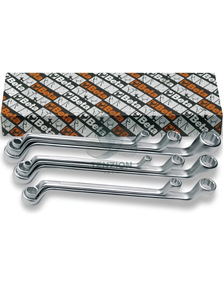 Set 8 Chiavi Poligonali Doppie Curve 6x7-20x22mm