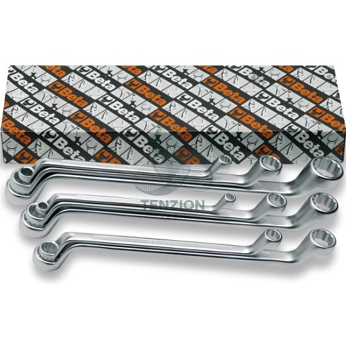 Set 13 Chiavi Poligonali Doppie Curve 6x7-30x32mm