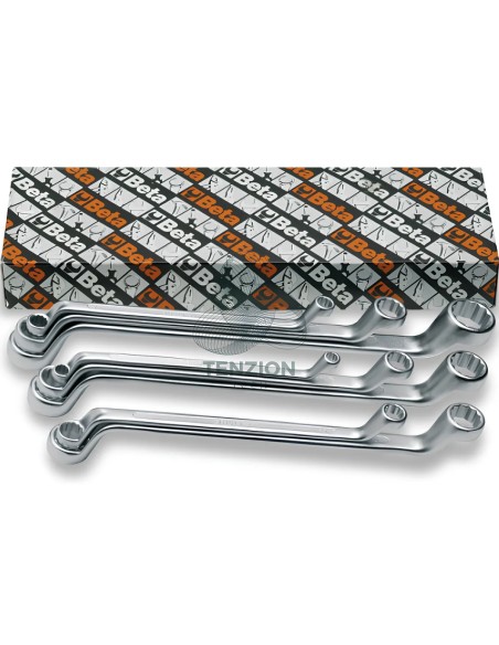 Set 13 Chiavi Poligonali Doppie Curve 6x7-30x32mm
