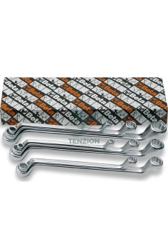 Set 10 Chiavi Poligonali Doppie Curve 1/4"x5/16"-1.1/8"x1.5/16"