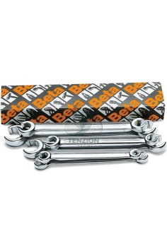 Set 10 Chiavi Per Raccordi Tubi Cromata 8x10-30x32mm
