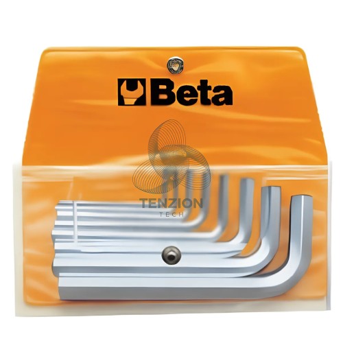 Set 10 Chiavi Maschio Esagonale Piegate Cromate 1,5-12mm In Busta