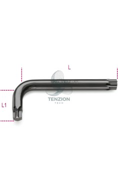 Chiave Maschio Piegata Per Viti Con Impronta Torx Brunita 2