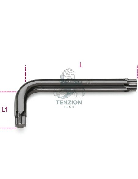 Chiave Maschio Piegata Per Viti Con Impronta Torx Brunita