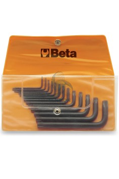 Set 13 Chiavi Maschio Piegate Per Viti Con Impronta Torx Brunite T6-T50 In Busta