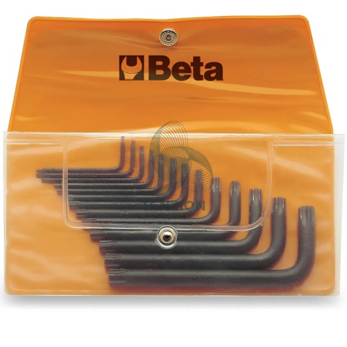 Set 13 Chiavi Maschio Piegate Per Viti Con Impronta Torx Brunite T6-T50 In Busta