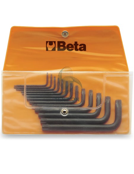 Set 13 Chiavi Maschio Piegate Per Viti Con Impronta Torx Brunite T6-T50 In Busta