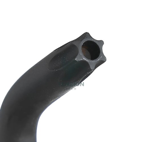 Set 8 Chiavi Maschio Piegate Con Estremità Sferica Modello Lungo Per Viti Con Impronta Tamper Resistant Torx T9-T40 Con Supporto