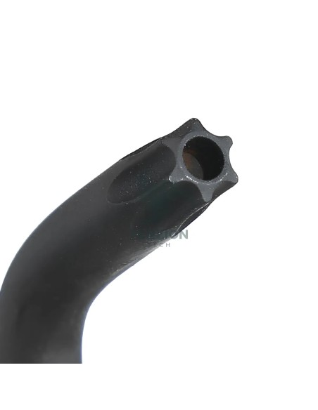 Set 8 Chiavi Maschio Piegate Con Estremità Sferica Modello Lungo Per Viti Con Impronta Tamper Resistant Torx T9-T40 Con Supporto