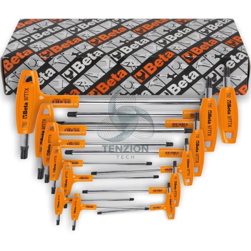 Set 6 Chiavi Maschio Piegate Torx Con Impugnatura T10-T40