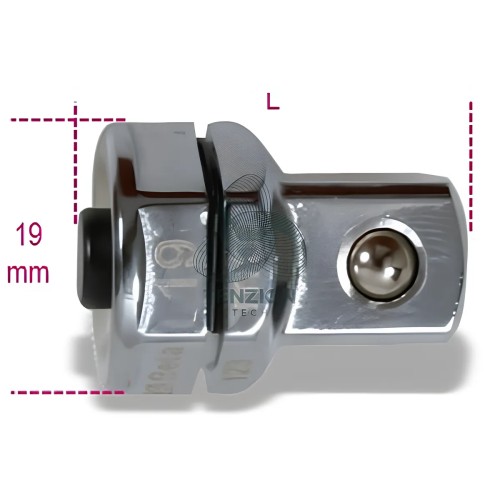Adattatore A Sgancio Rapido 1/2" Per Chiavi A Cricchetto 19mm