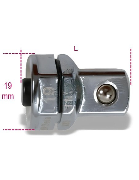 Adattatore A Sgancio Rapido 1/2" Per Chiavi A Cricchetto 19mm