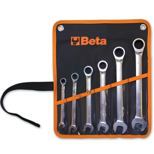Set 6 Chiavi Combinate Dritte A Cricchetto 8-19mm In Busta