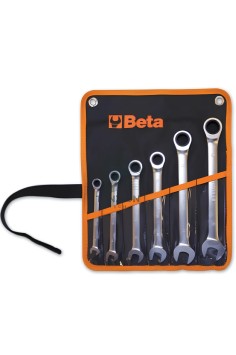 Set 9 Chiavi Combinate Dritte A Cricchetto 8-19mm In Busta
