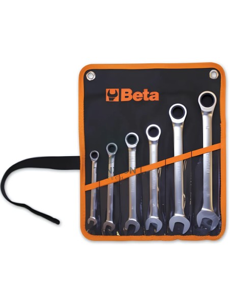 Set 9 Chiavi Combinate Dritte A Cricchetto 8-19mm In Busta