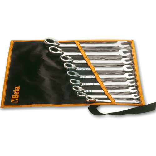 Set 6 Chiavi Combinate A Cricchetto Reversibili 8-19mm In Busta