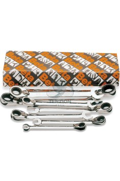 Set 8 Chiavi Combinate A Cricchetto Reversibili 5/16"-3/4"