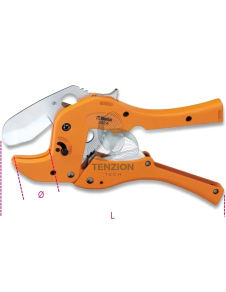 Cesoia A Cricchetto Per Tubi In Materiale Plastico Ø0-50mm