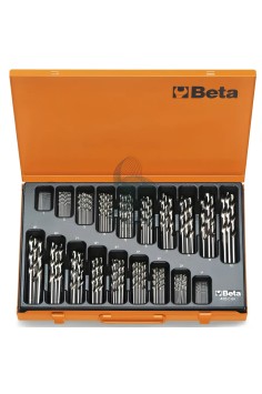 Set 150 Punte Elicoidali Cilindriche HSS Serie Corta Lucide Ø1-10mm
