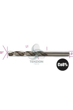 Punta Elicoidale Cilindrica HSS-Co 8% Serie Corta