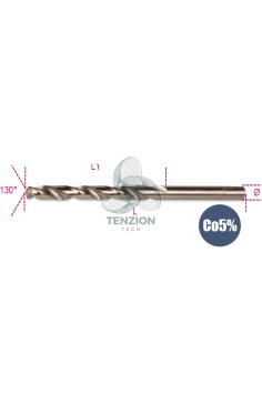 Punta Elicoidale Cilindrica HSS-Co 5% Serie Corta 2