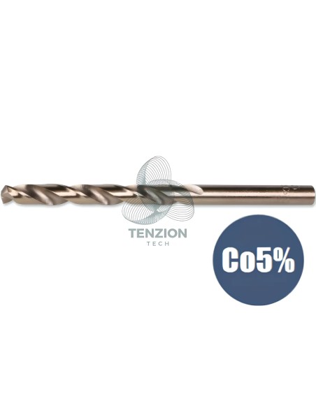 Set 19 Punte Elicoidali Cilindriche HSS-Co 5% Serie Corta Ø1-10x0,5mm