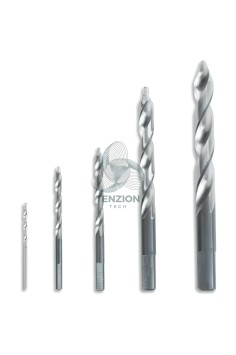Set 25 Punte Elicoidali Cilindriche HSS Geometria Punta A Gradino Ø1-13x0,5mm 2