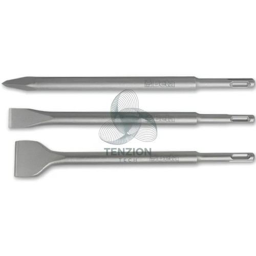 Set 3 Scalpelli Per Edilizia Attacco SDS Plus