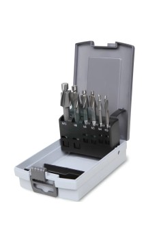 Set 6 Svasatori Con Perno Guida Grado Fine HSS M3-M10