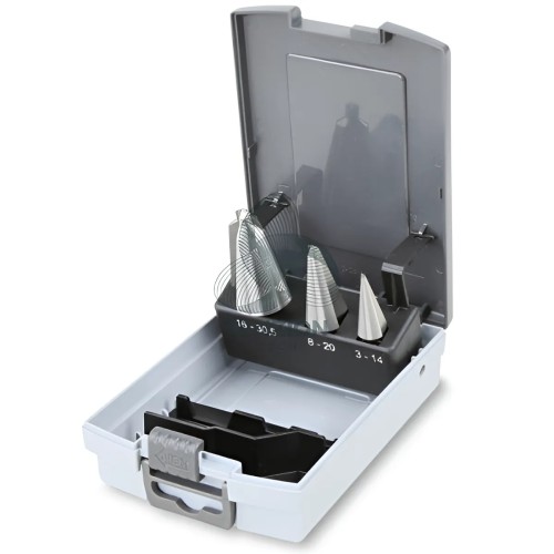 Set 3 Frese Coniche Per Foratura Allargatura HSS Ø3-30,5mm